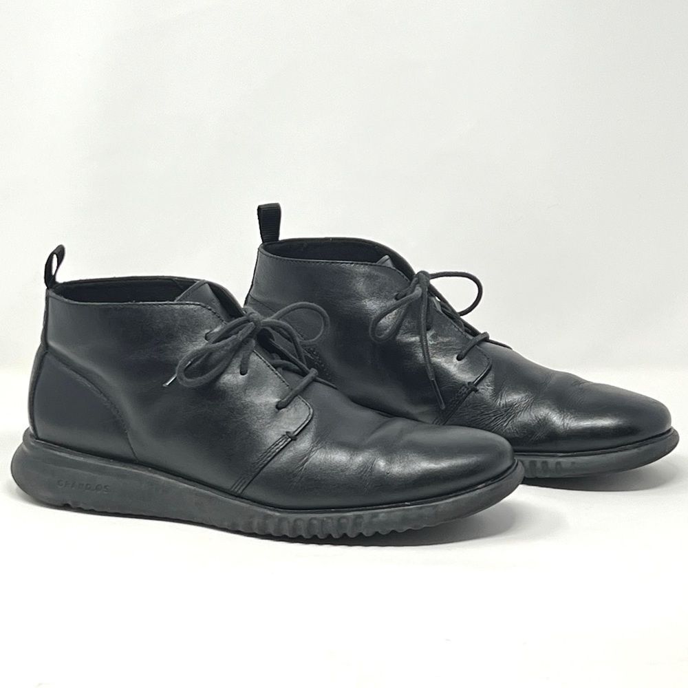 Cole Haan 2.Zerogrand Black Leather Chukka Boots Lace Up Men’s 10.5M - Picture 9 of 9
